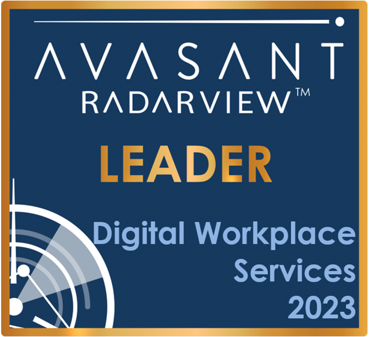 Avasant DWS 2023 radarview square badge