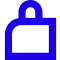 Security stat blue icon