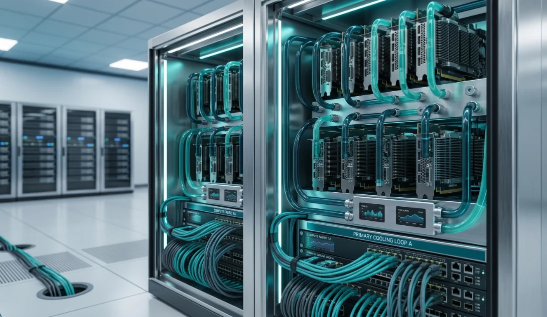 Liquid-cooled GPU racks