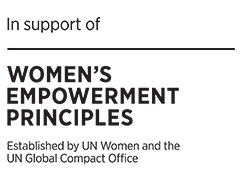 In support of Women's empowerment principles