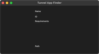 Tunnel App Finder