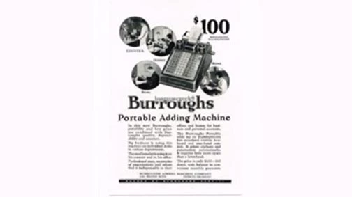 Burroughs Portable Adding Machine
