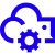 Icon blue cybersecurity